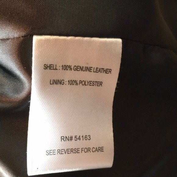 NWOT Calvin Klein Smoke Grey Leather Jacket - Picture 4 of 4